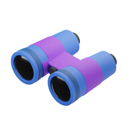 Binoculars 3d icon